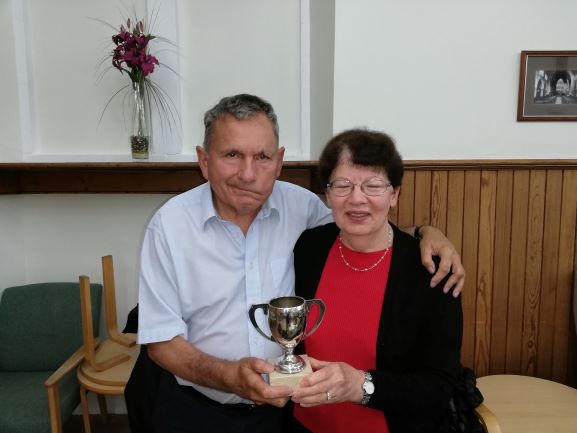 Handicap Trophy winners 2019  Barbara and Ian Somerville